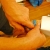 When measuring wrist circumference, position tape at wrist bone 