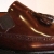 Rachel Comey cherry leather slip-ons with tassels & leather soles ($150)