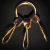 Il Bisonte 3-Piece Keyring - $60