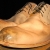 Distressed nude leather dress shoes for $450