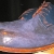 Blue suede/leather stirrup dress shoes for $450 