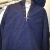 Nom De Guerre navy cotton hoodie ($100)