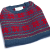 Blue/red baby alpaca pattern sweater - 5 units - $120 down from $330