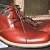 Two-toned fold over desert boots - $185