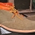 Two-toned fold over suede desert boots - $185