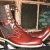 Leather & quilted wool work boots - $200