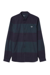 Fred Perry Blue Striped Shirt