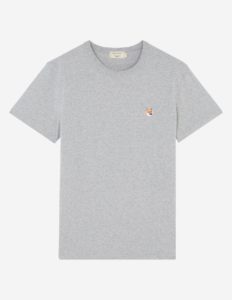 Maison Kitsune Fox Head Patch Tee